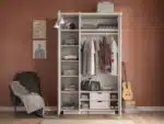 Mugla beige 3-door wardrobe