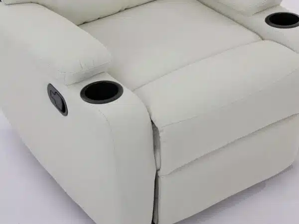 Comfort white reclining chair