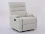 Comfort white reclining chair