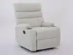 Comfort white reclining chair