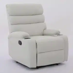 Comfort white reclining chair