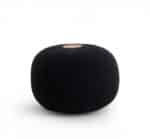 Gioia black pouf seat