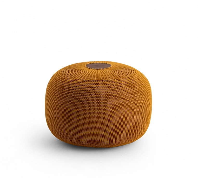 New Joy Buta Pouf Orange