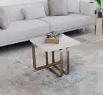 Hals side table with white porcelain top