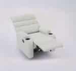 Comfort white reclining chair