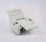 Comfort white reclining chair