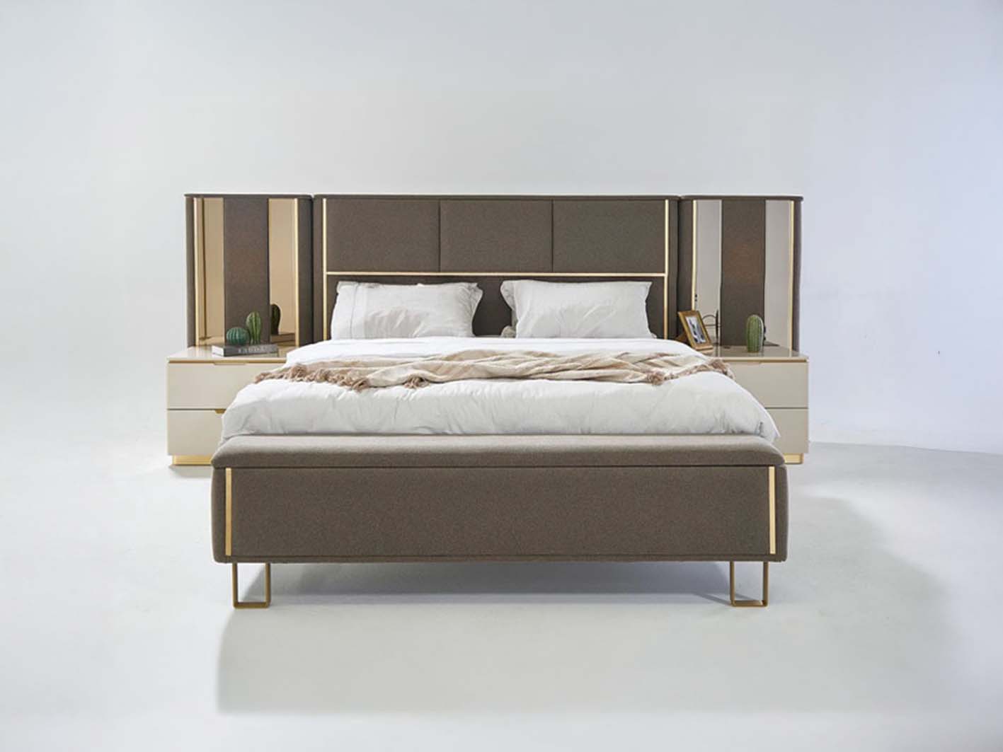 طقم غرفة نوم كينج 7 قطع – كبادوك – 180x200 سم