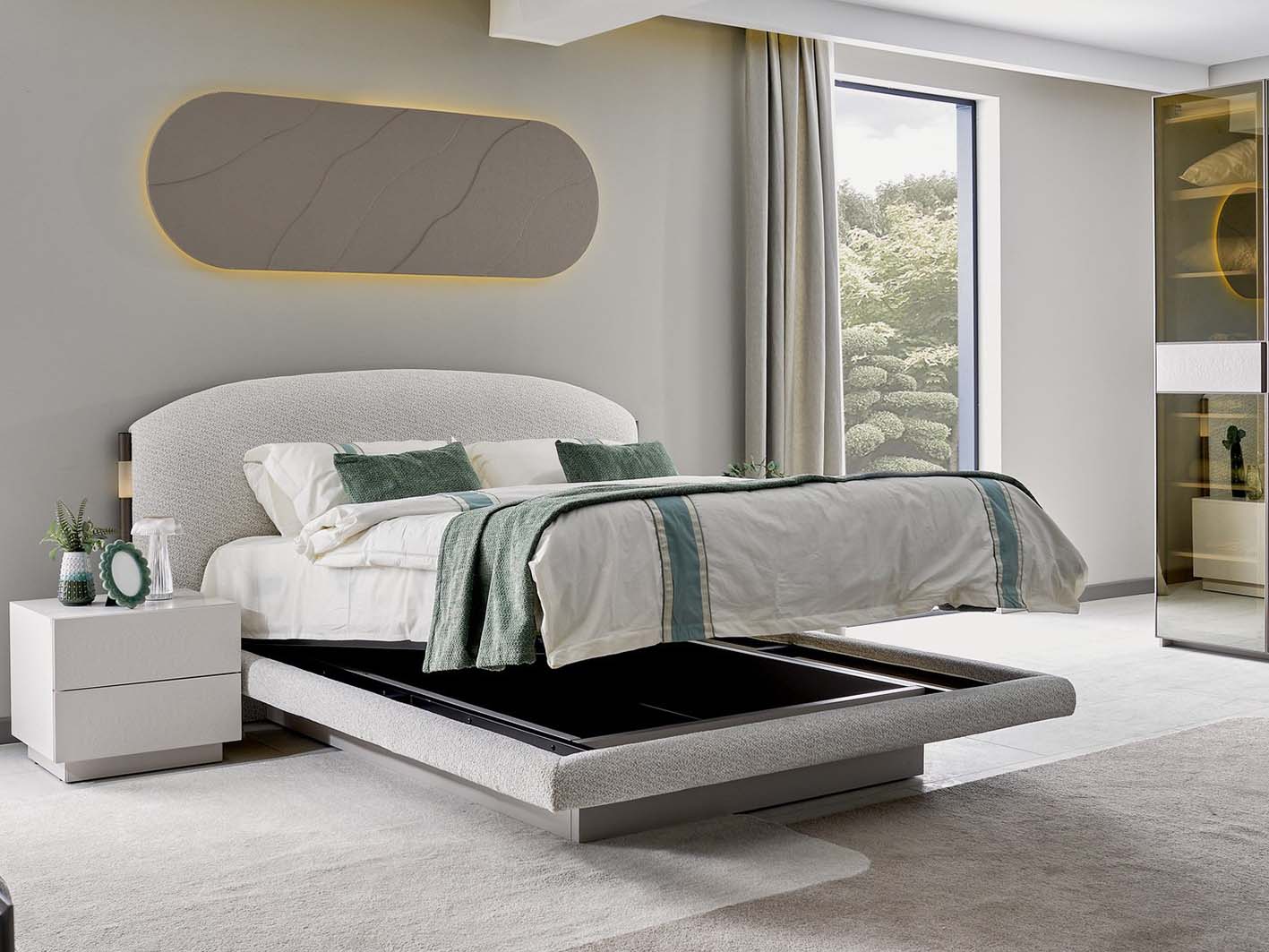 طقم غرفة نوم كينج 7 قطع – كشمير – 180×200 سم