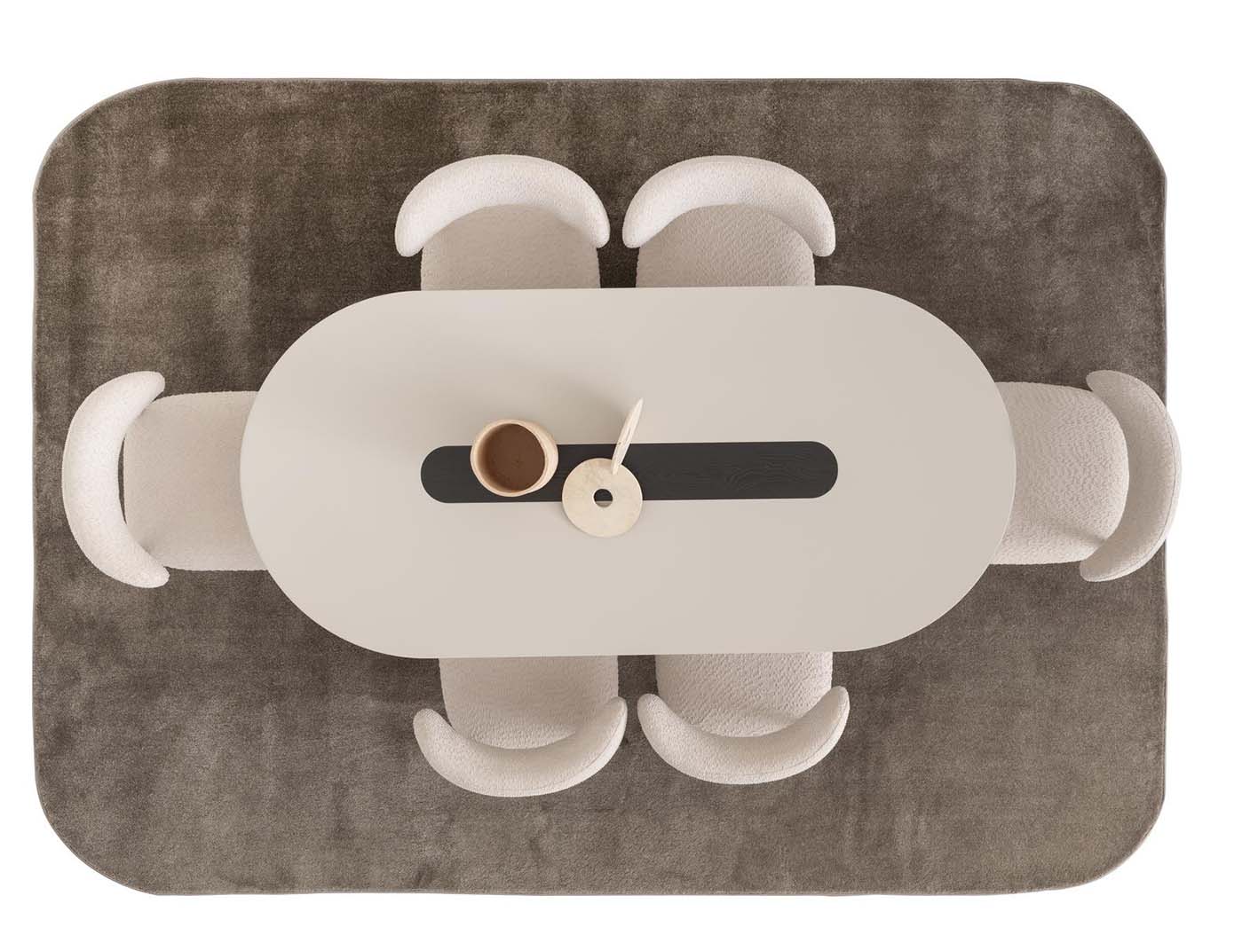 طاولة طعام بليز بدون كراسي بسطح خشبي